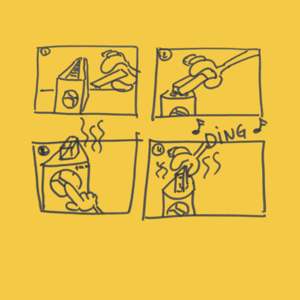 Sticky note drawing