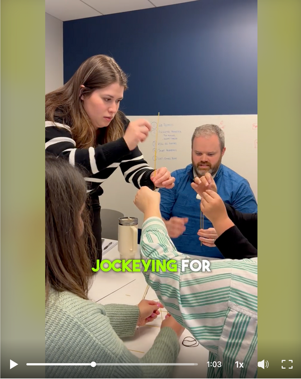 Jake Bute Marshmallow Challenge video